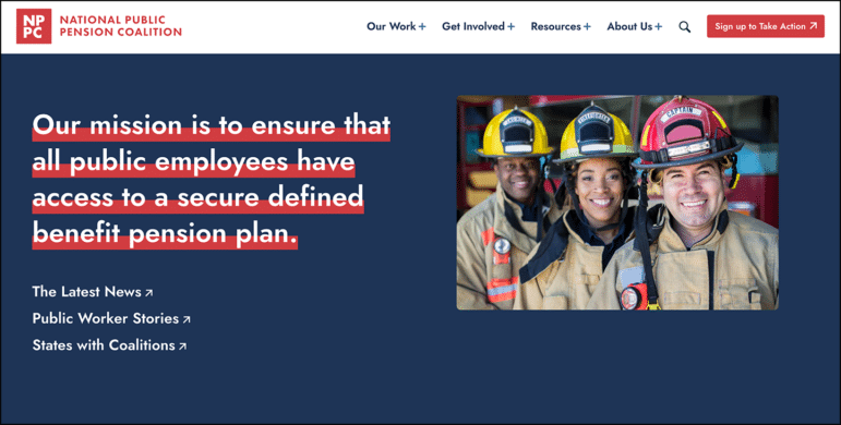 Screenshot of the NPPC website